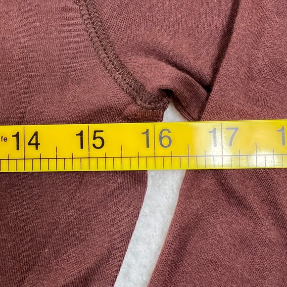 Lacoste Long Sleeve V-Neck T-Shirt Dark Brown Cotton Women US Size M (EU/6) VTG - Picture 7 of 9